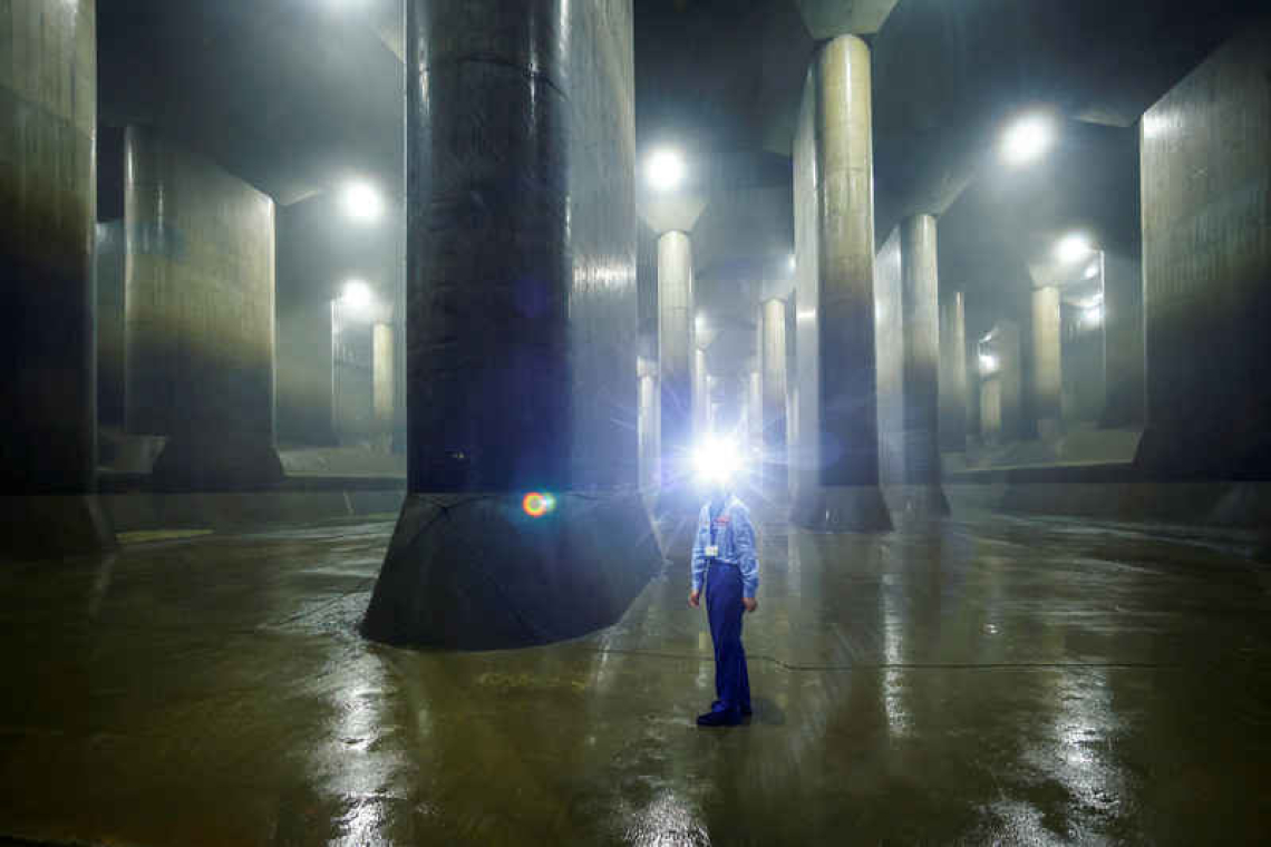 Tokyo expands underground 'cathedral' complex to counter climate change rains